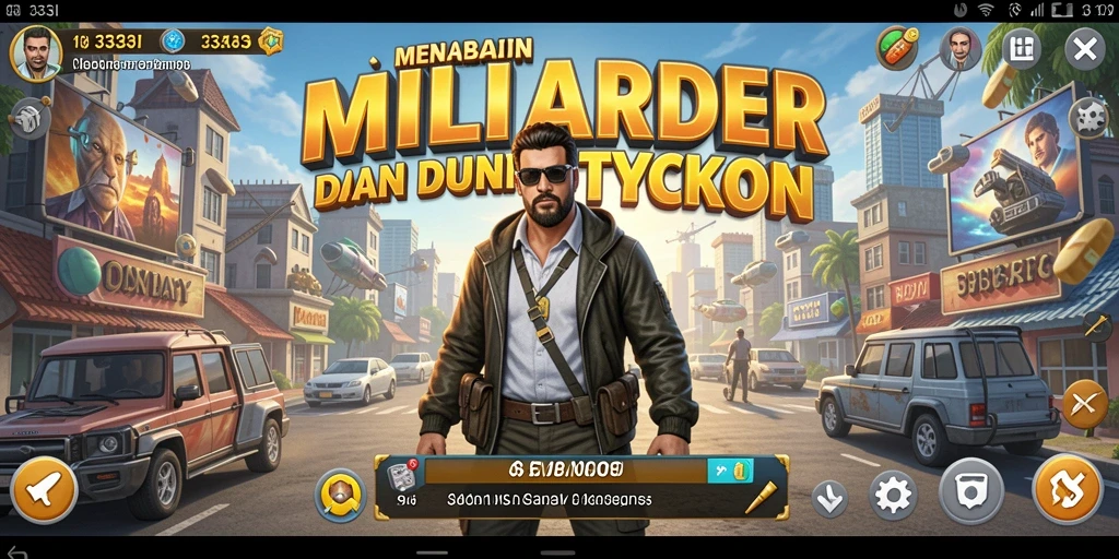 Tampilan menarik dan interaktif dari gameplay Tycoon 333I.