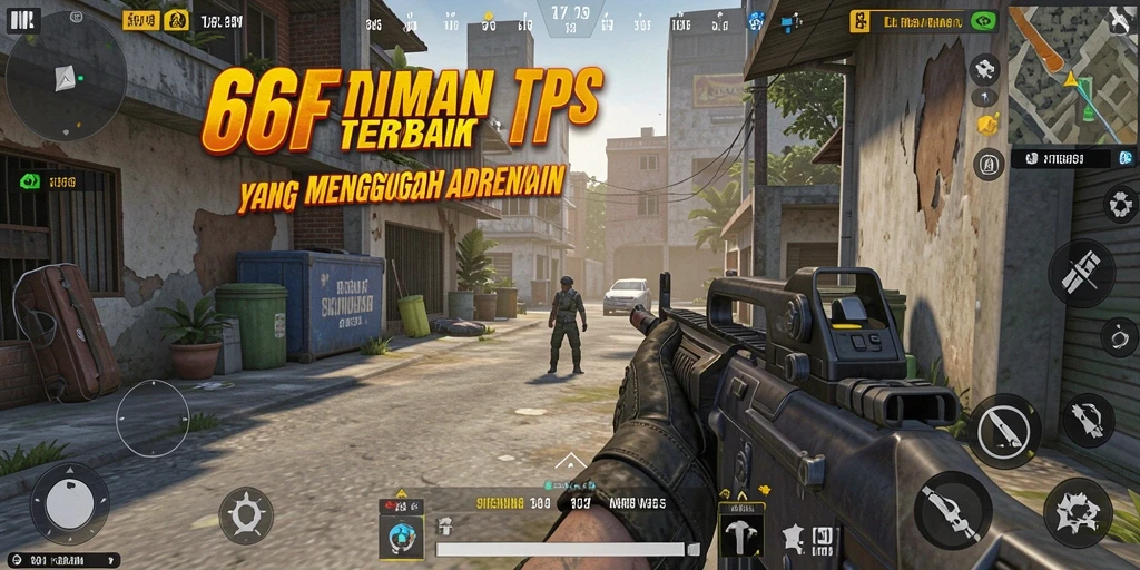 Tangkapan layar utama 666F menampilkan aksi gameplay TPS yang menarik.