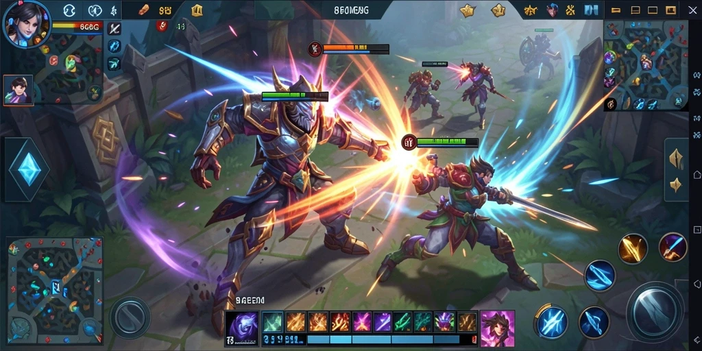Tampilan epik dari gameplay 8G8G dalam aksi.