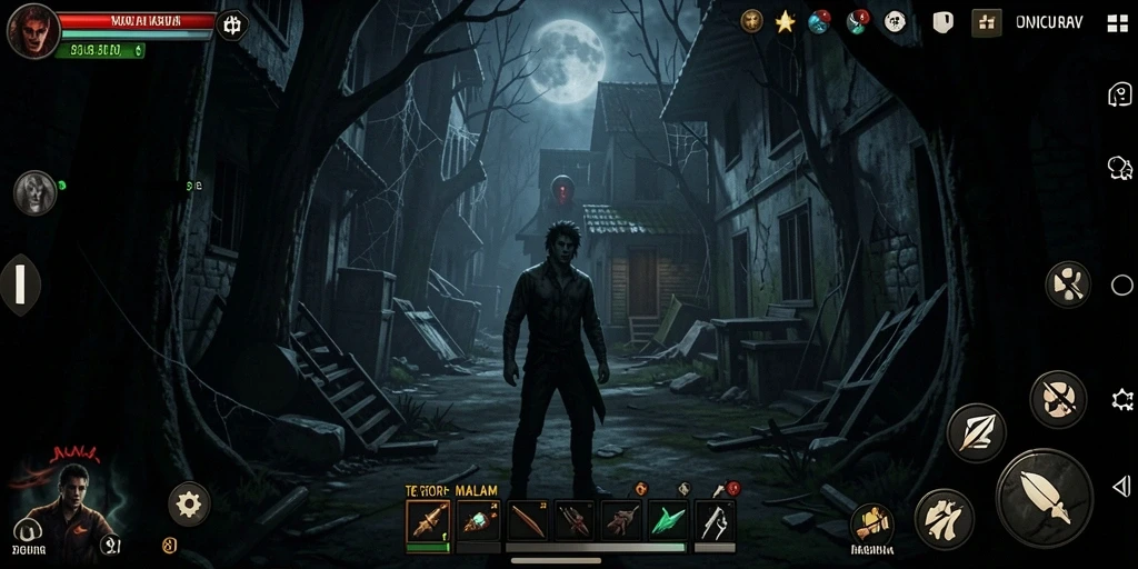 Screenshot gameplay menampilkan kengerian dan ketegangan 8II.