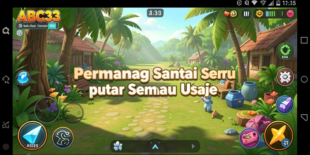 Gameplay seru dan santai di ABC33 dengan grafis yang menarik.