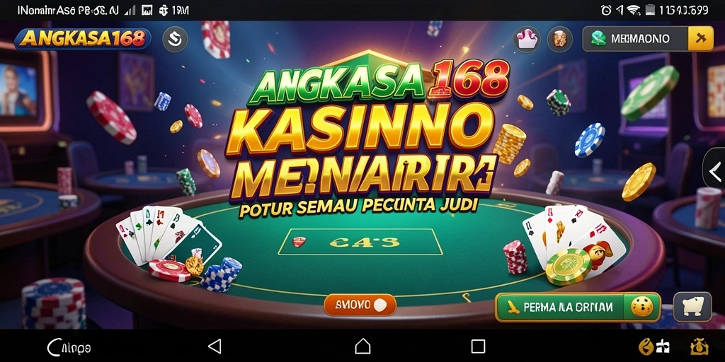 Tangkapan layar gameplay ANGKASA168 menampilkan keseruan permainan Kasino.