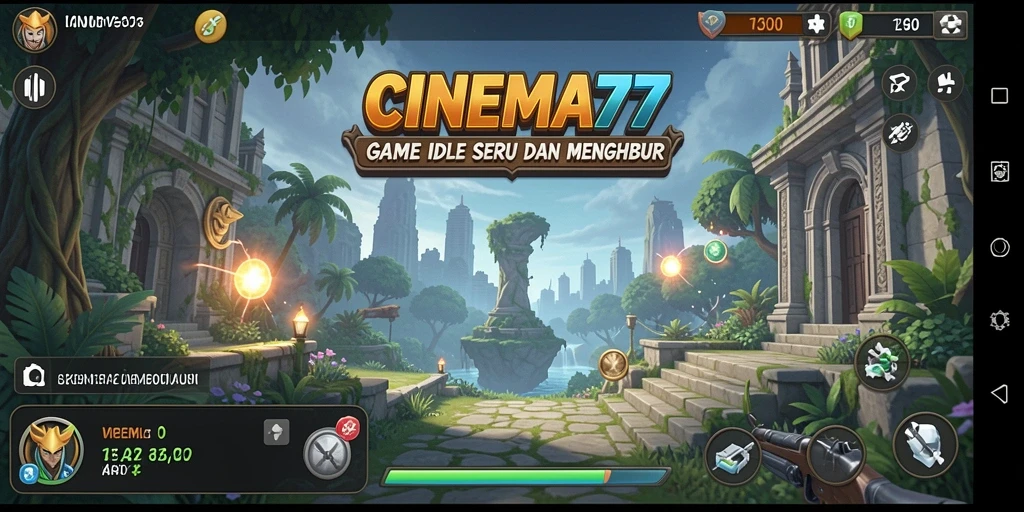 Tampilan gameplay CINEMA77 yang menarik dan penuh warna.