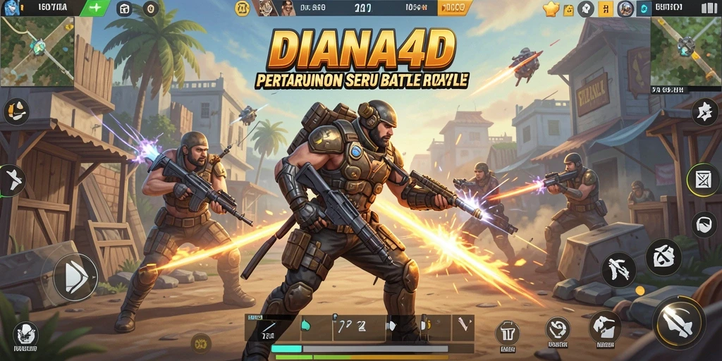 Tampilan seru dalam gameplay <strong>DIANA4D</strong> yang penuh aksi pertempuran.
