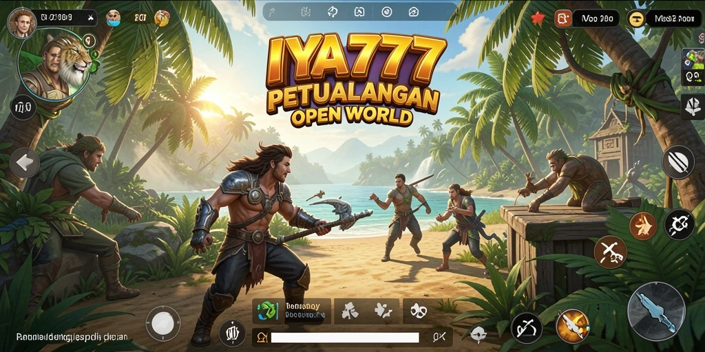 Screenshot gameplay IYA777 yang menunjukkan petualangan seru di dunia terbuka.