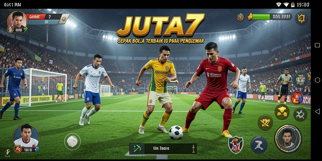 Tampilan gameplay seru dari aplikasi JUTA7 yang memukau.