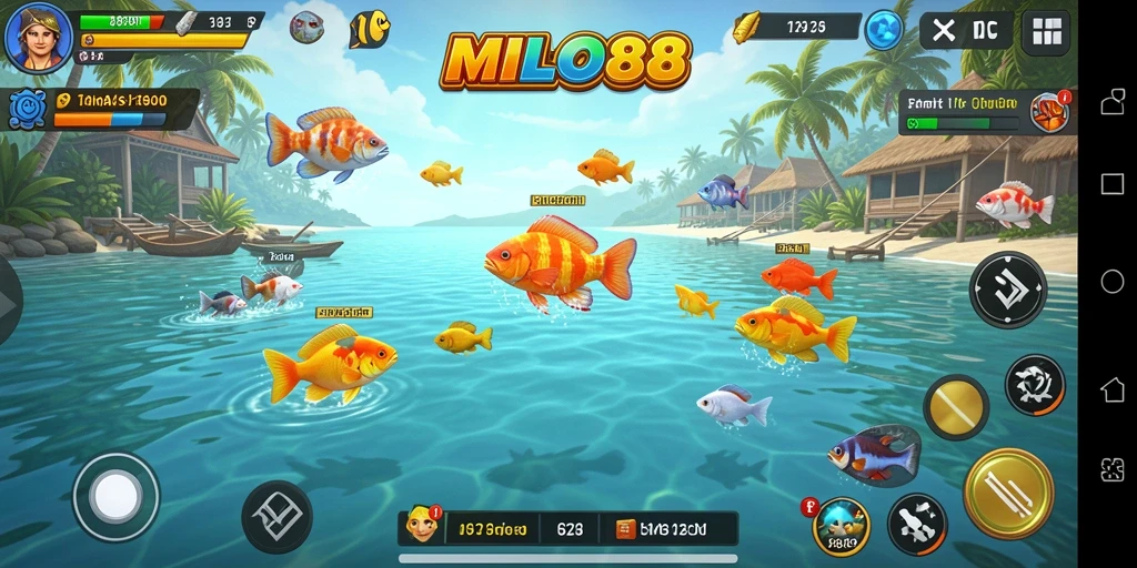 Tampilan screenshot gameplay Tembak Ikan yang seru di MILO88.