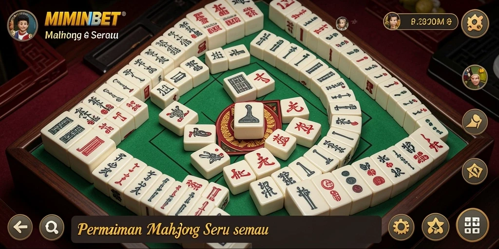 Tampilan utama MIMINBET dengan gameplay Mahjong yang menyenangkan.