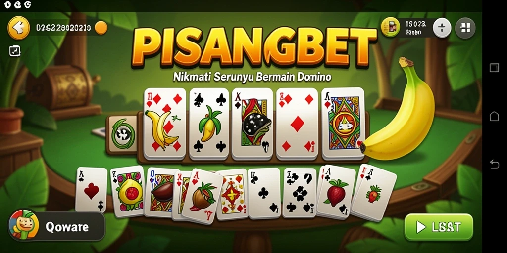 Screenshot gameplay PISANGBET yang menyajikan aksi seru permainan domino.