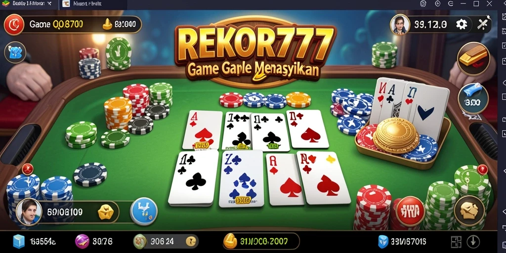Screenshot gameplay Gaple di REKOR777 yang menunjukkan momen seru.