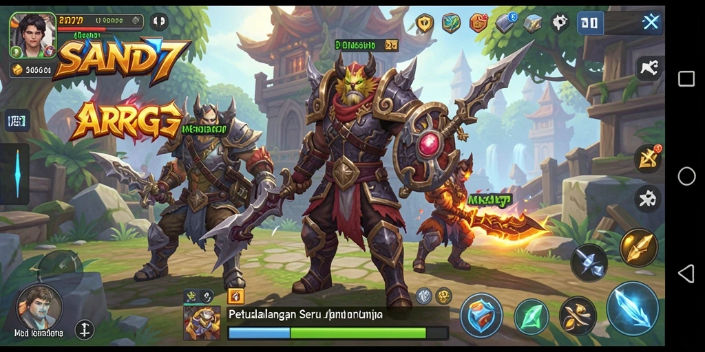 Gameplay seru dan menantang dalam dunia ARPG SAND77.