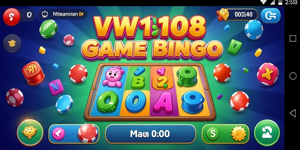 Tampilan gameplay seru dari VW108 dalam permainan Bingo.