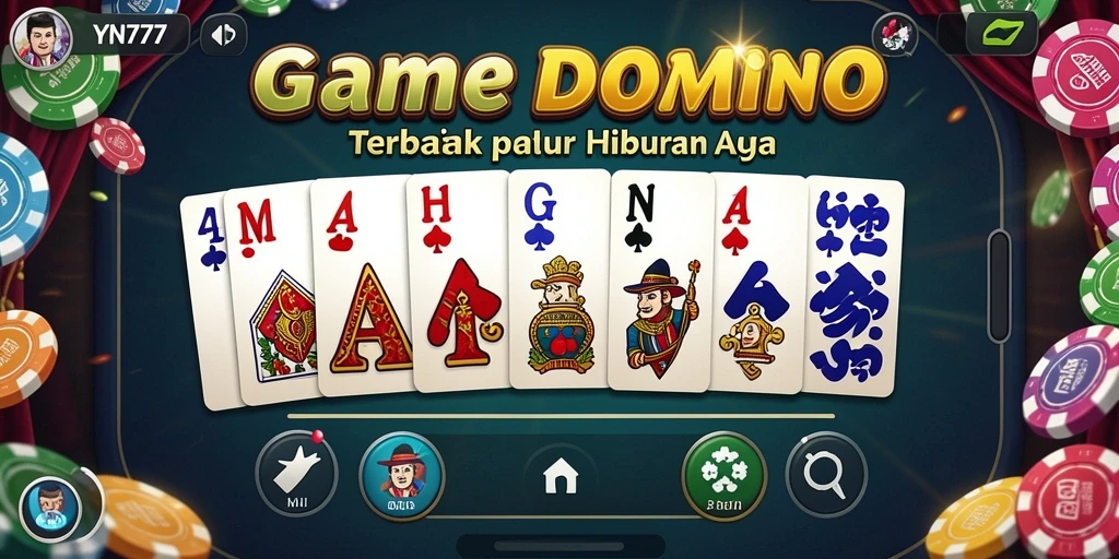 Tampilan gameplay seru YN777 dengan pemain aktif di meja Domino.