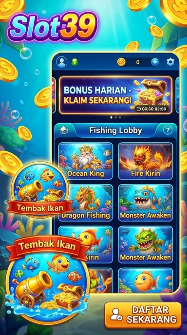 Tampilan utama aplikasi slot39 yang intuitif.